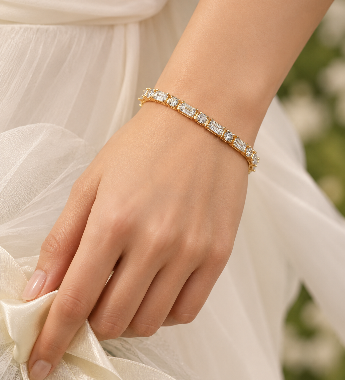 Baguette Diamond Bracelet