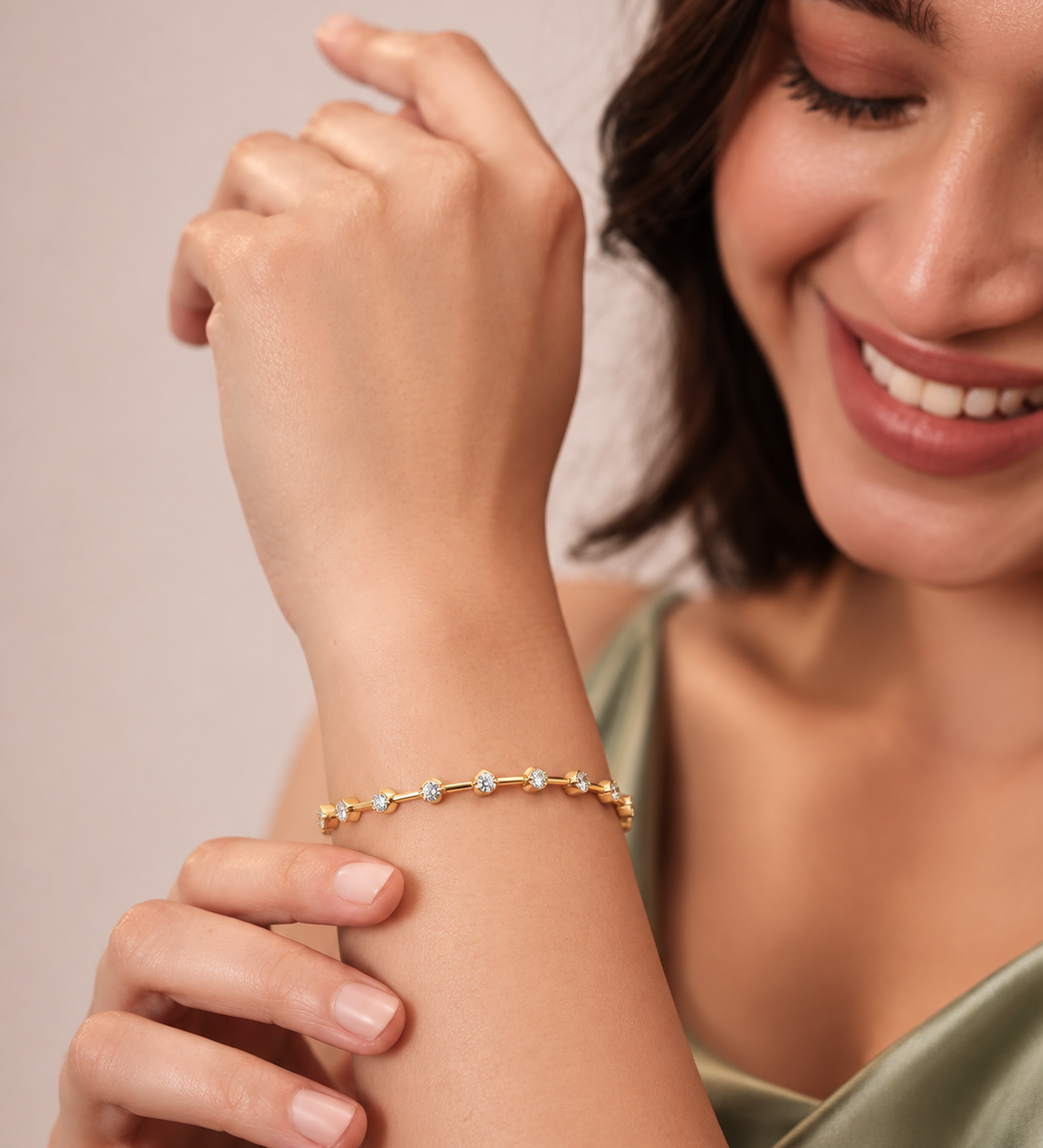 Floating Diamond Bracelet