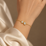 Twin Pear Diamond Bracelet