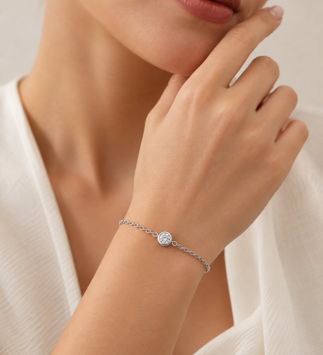 Mini Bezel Diamond Bracelet
