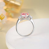 3.0ct Pink Petal Drop Ring