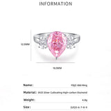 3.0ct Pink Petal Drop Ring