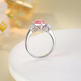 3.0ct Pink Petal Drop Ring