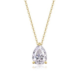 Gorgeous Pear Moissanite Neckalce