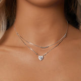 Heart Double Layer Necklace