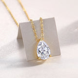 Gorgeous Pear Moissanite Neckalce