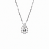 Pear Solitaire Pendant