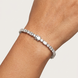Chroma Round & Emerald Diamond Tennis Bracelet