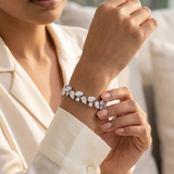 Chroma Pear Diamond Tennis Bracelet