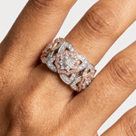 Lotus No. 04 Blush Ring on hand - Adrisya