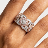 Lotus No. 04 Blush Ring on hand - Adrisya