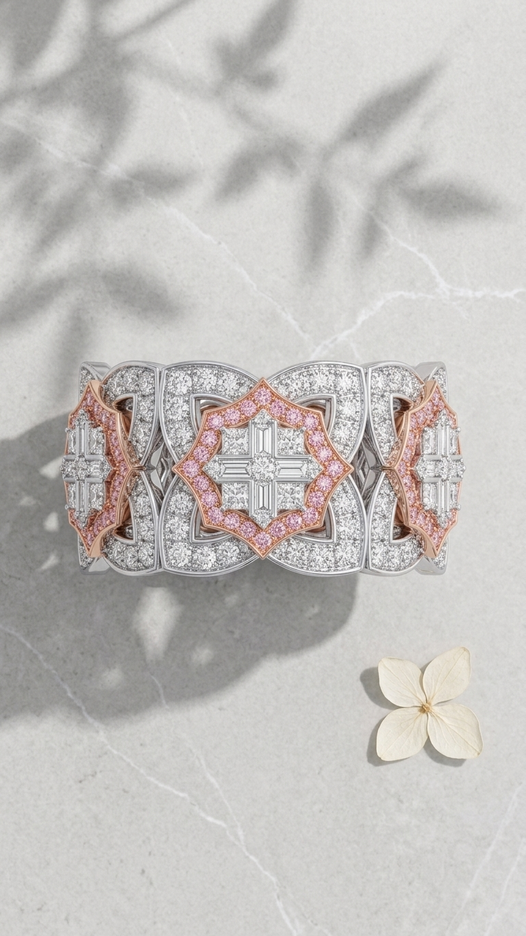 Lotus No. 04 Blush Ring flat lay - Adrisya