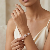 Lotus No. 04 — Pastel Pink Bangle