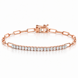 Paperclip Diamond Bracelet