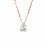Pear Solitaire Pendant