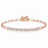 Paperclip Diamond Bracelet