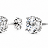 Classic Oval Lab Diamond Stud Earrings