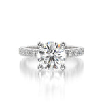 Round Eterna Lab Diamond Ring - 2.5 Carats