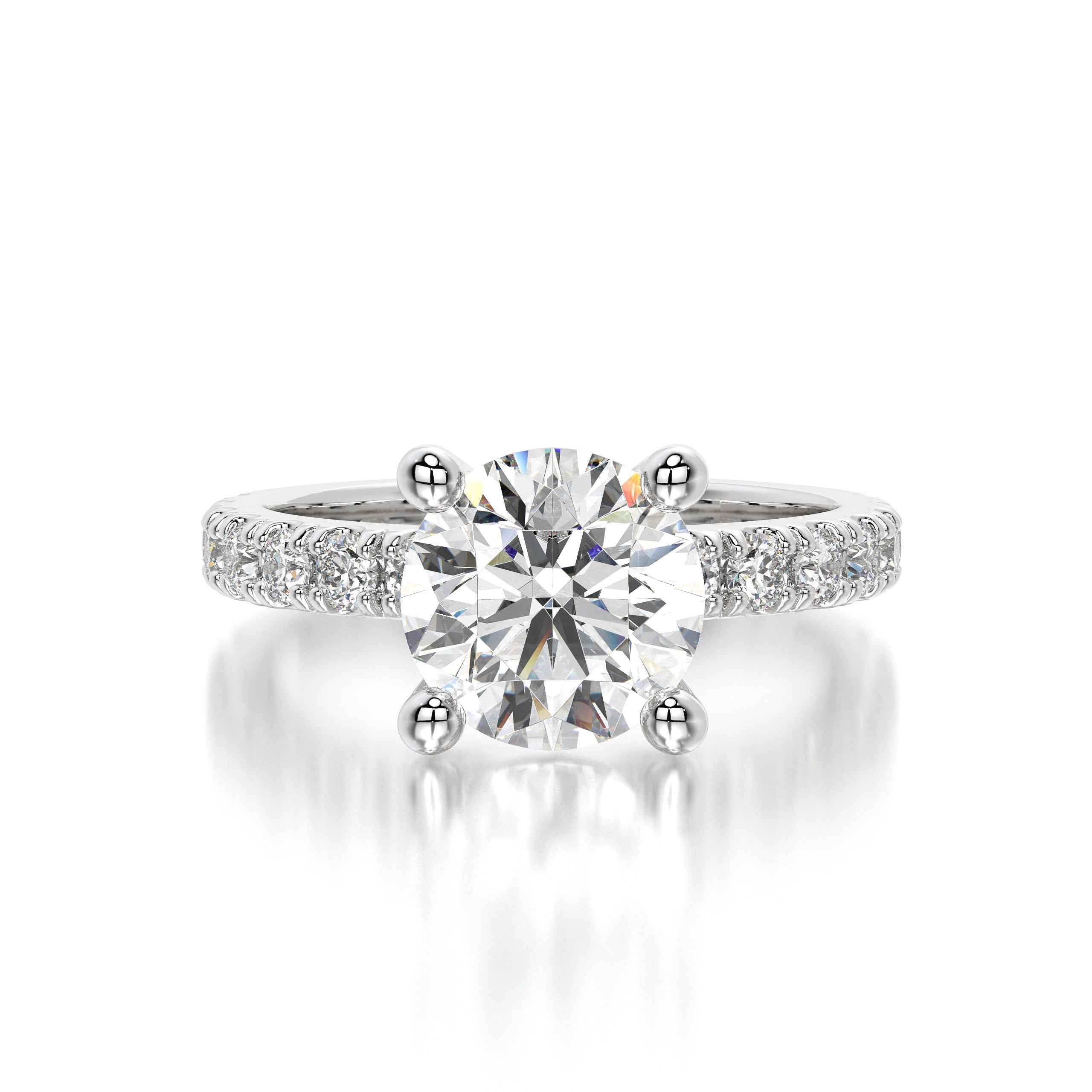 Round Eterna Lab Diamond Ring - 2.5 Carats
