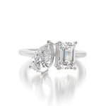 Eshq Lab Diamond Ring - 2 Carats Each - Adrisya