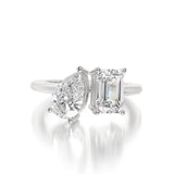 Eshq Lab Diamond Ring - 2 Carats Each - Adrisya