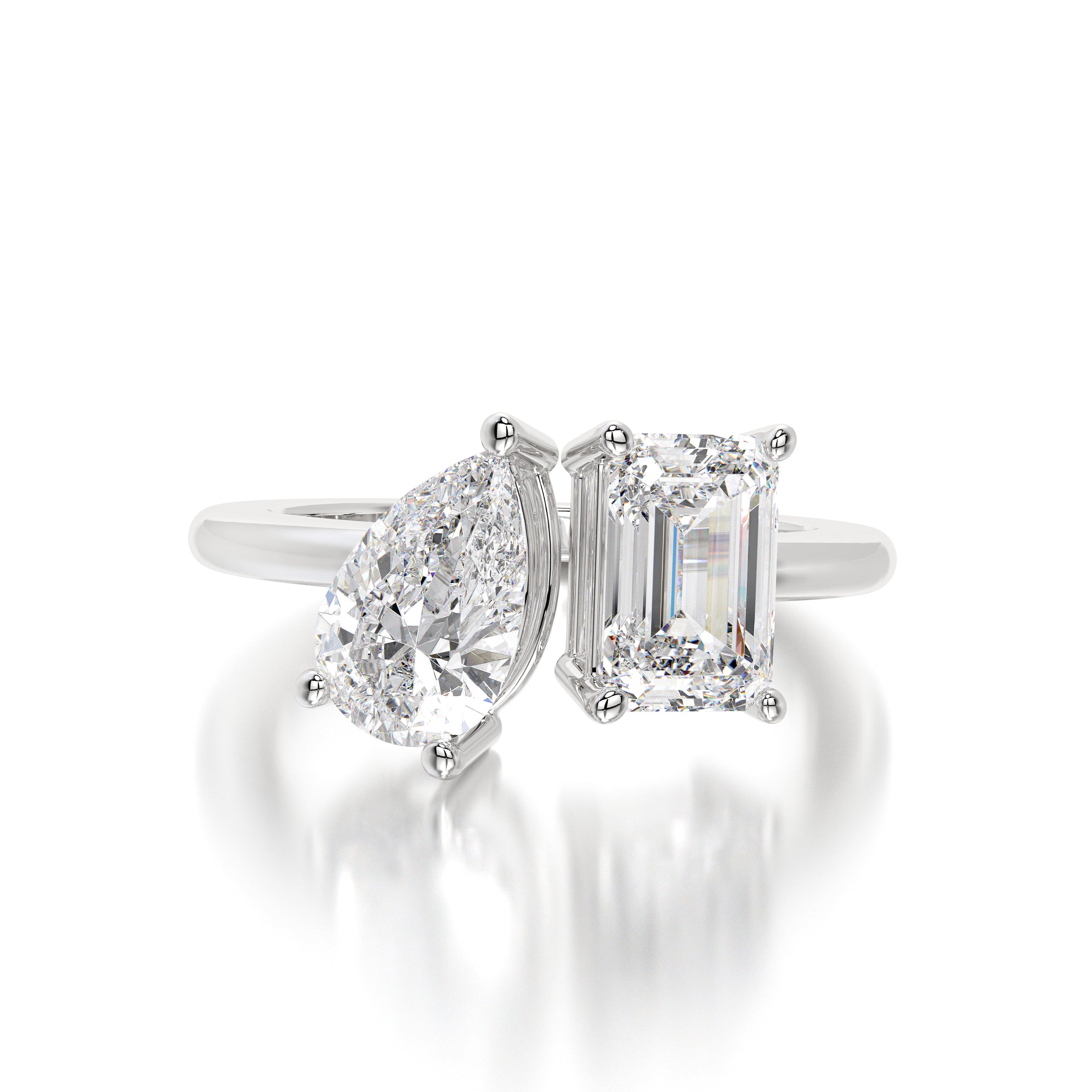 Eshq Lab Diamond Ring - 2 Carats Each - Adrisya