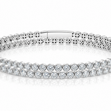 Duet Diamond Bangle