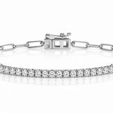 Paperclip Diamond Bracelet