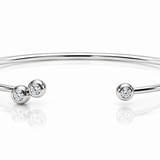 Triple Bezel Diamond Cuff