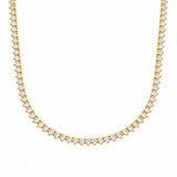 Three-Prong Tennis Necklace