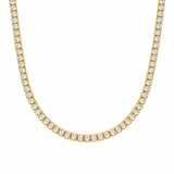 Four-Prong Tennis Necklace