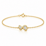 Twin Pear Diamond Bracelet