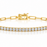 Paperclip Diamond Bracelet