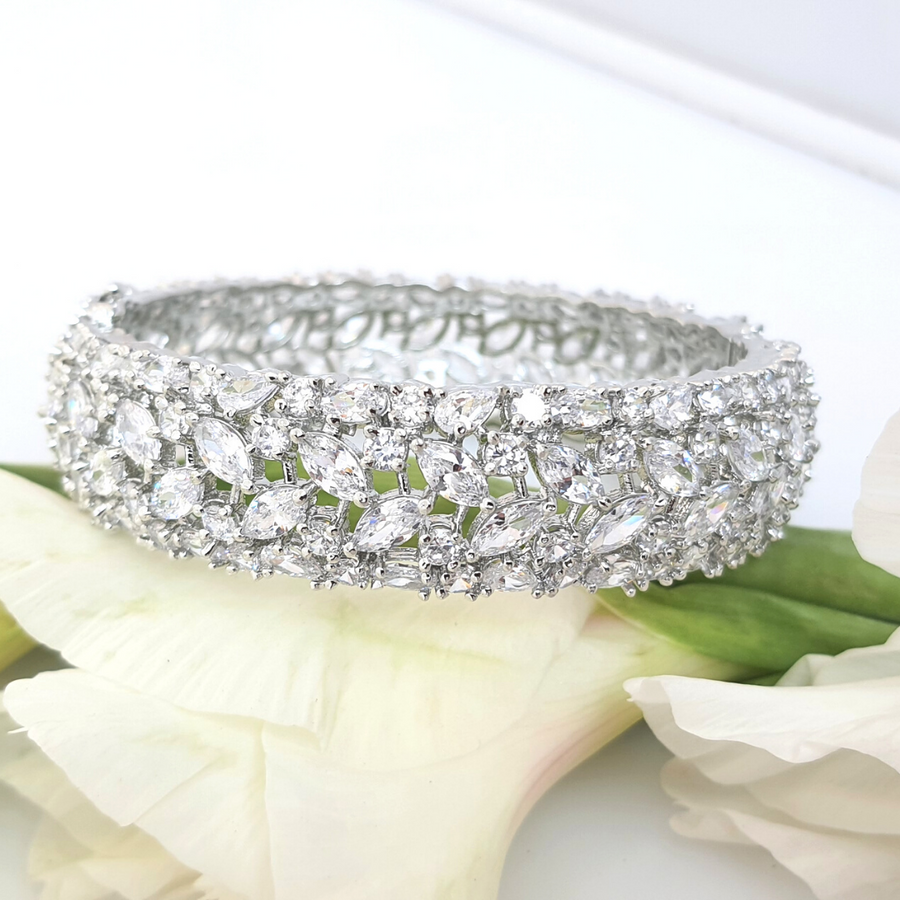 Sparkling Wedding Bangle - Adrisya - bangles & bracelets