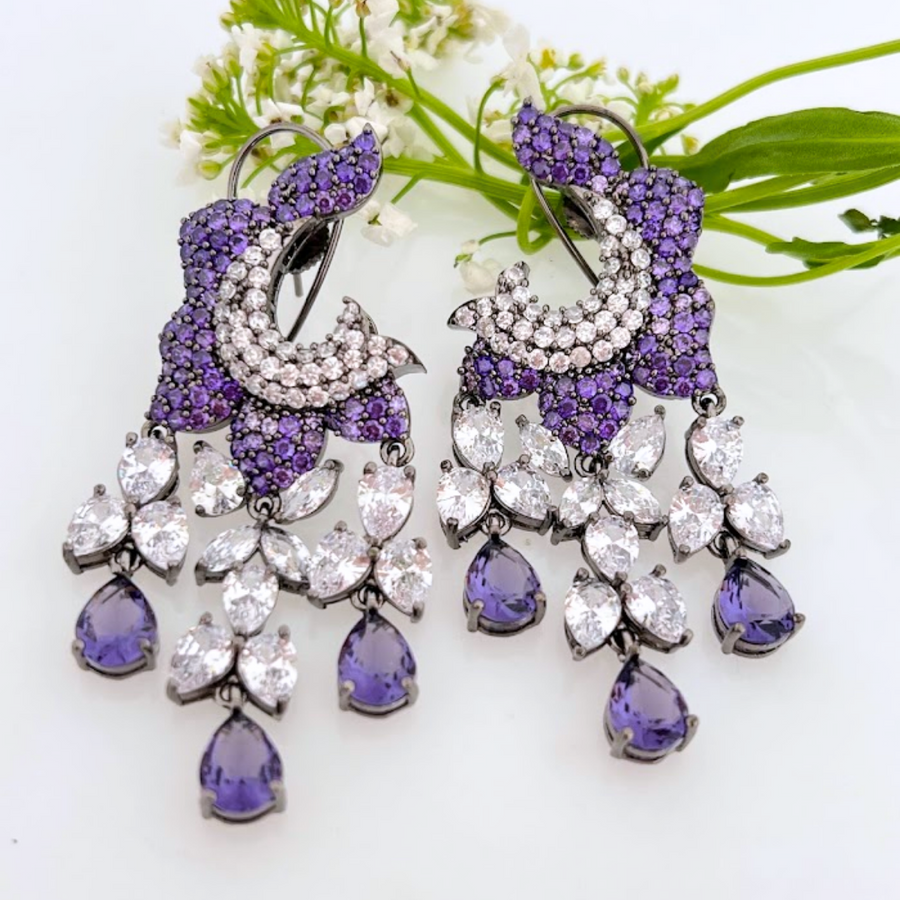 Regal Purple Earrings